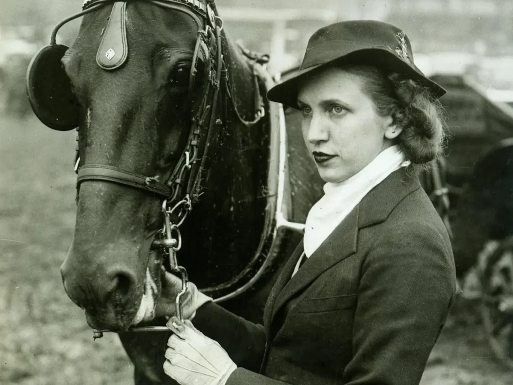 Frances Dodge at Devon Horse Show in 1938