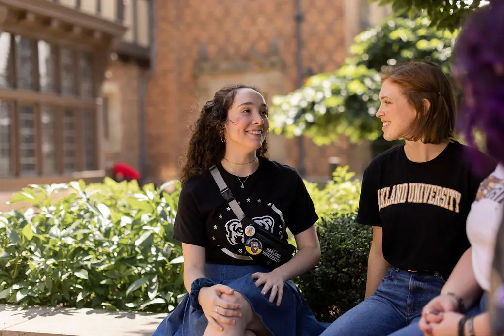 Oakland University students at Meadow Brook Hall.