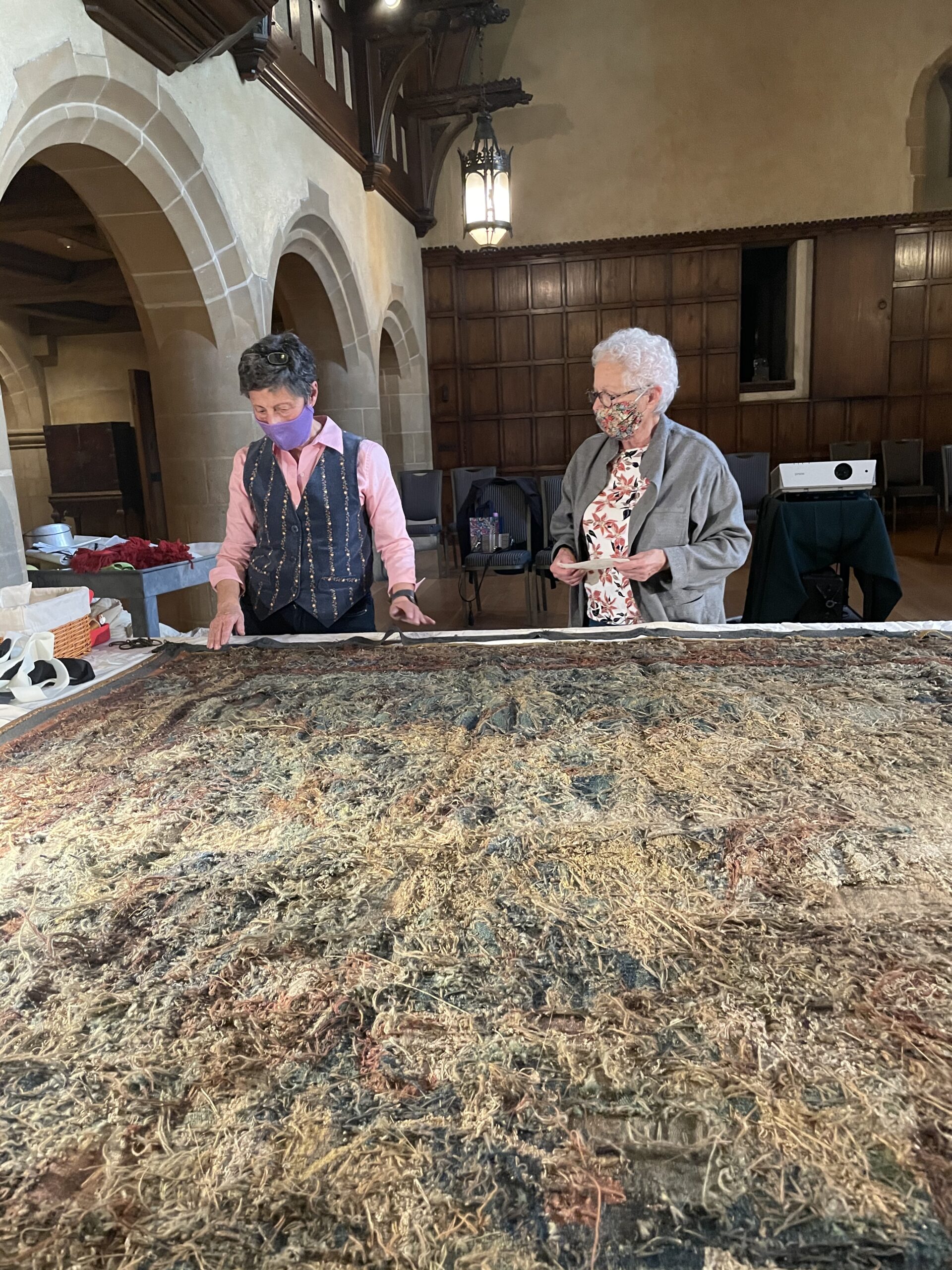 Textile conservator consult
