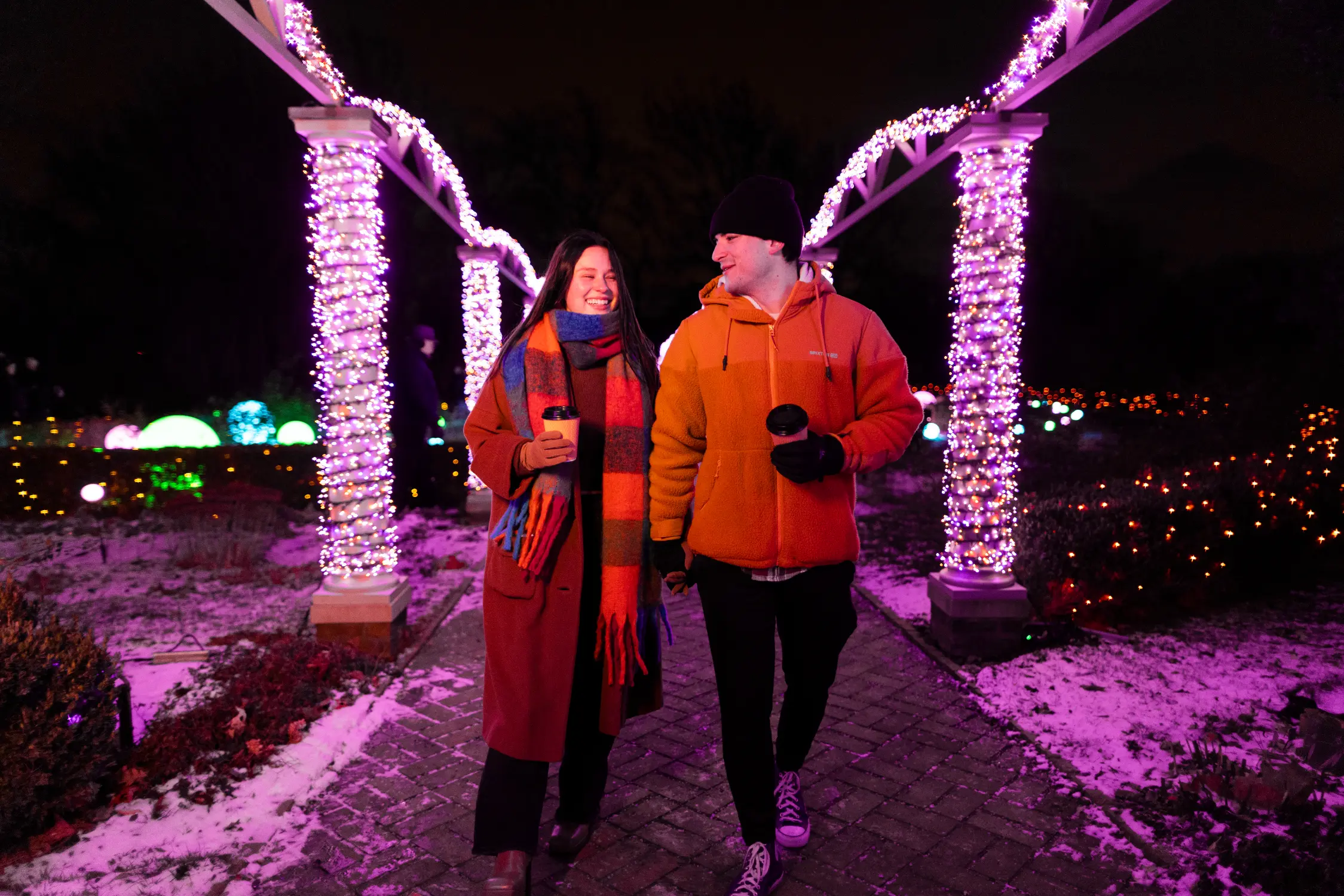 Winter Wonder Lights - date night couple