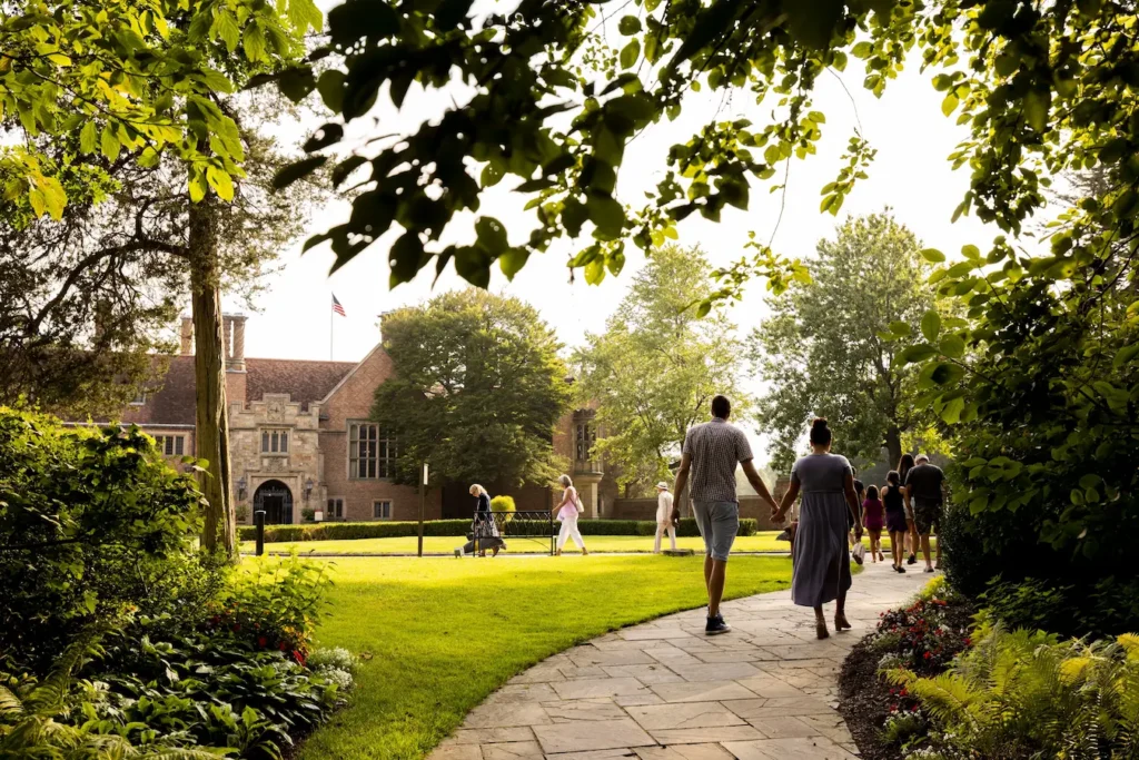 Meadow Brook Hall is open for tours throughout the year in Rochester, Michigan.