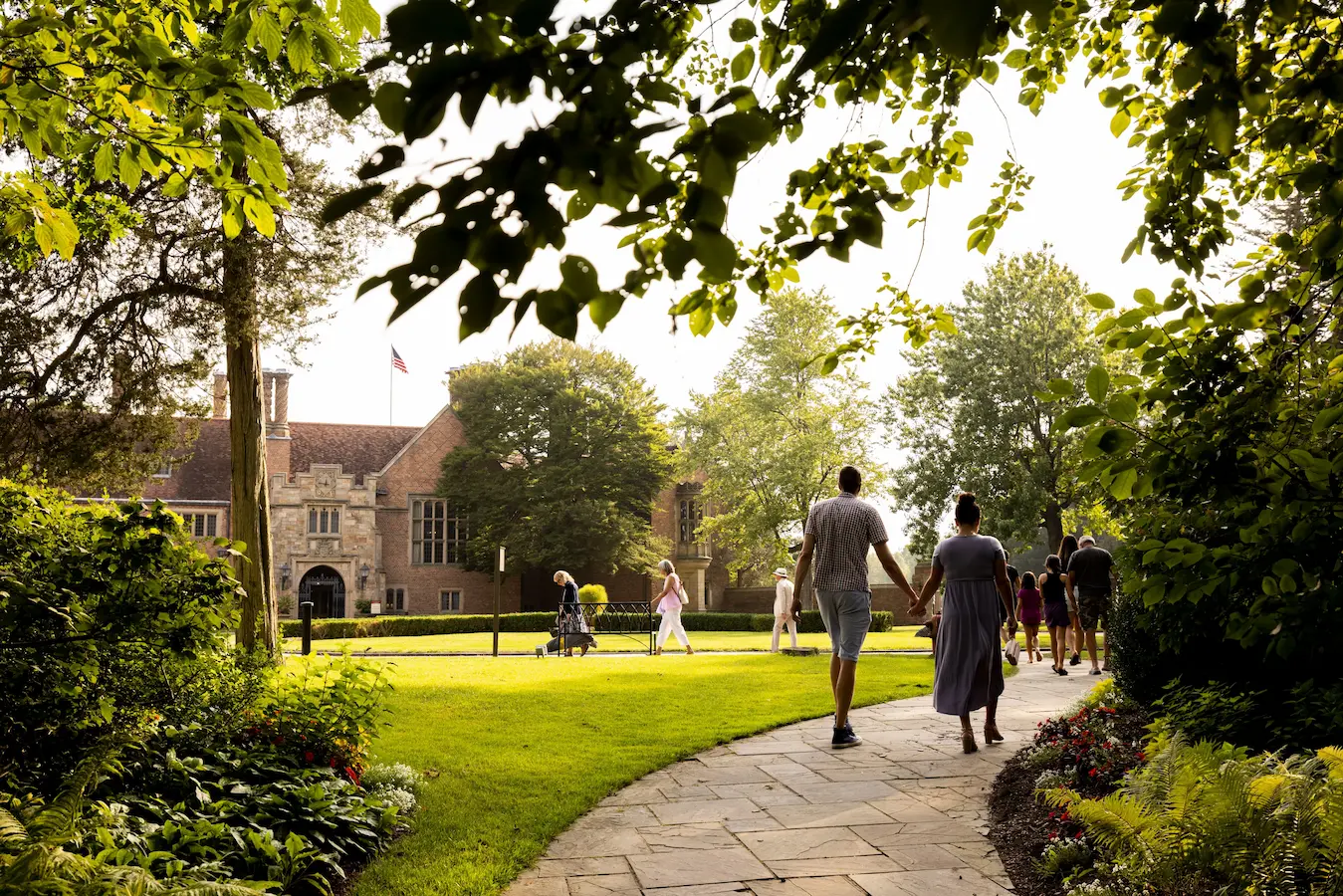Meadow Brook Hall is open for tours throughout the year in Rochester, Michigan.