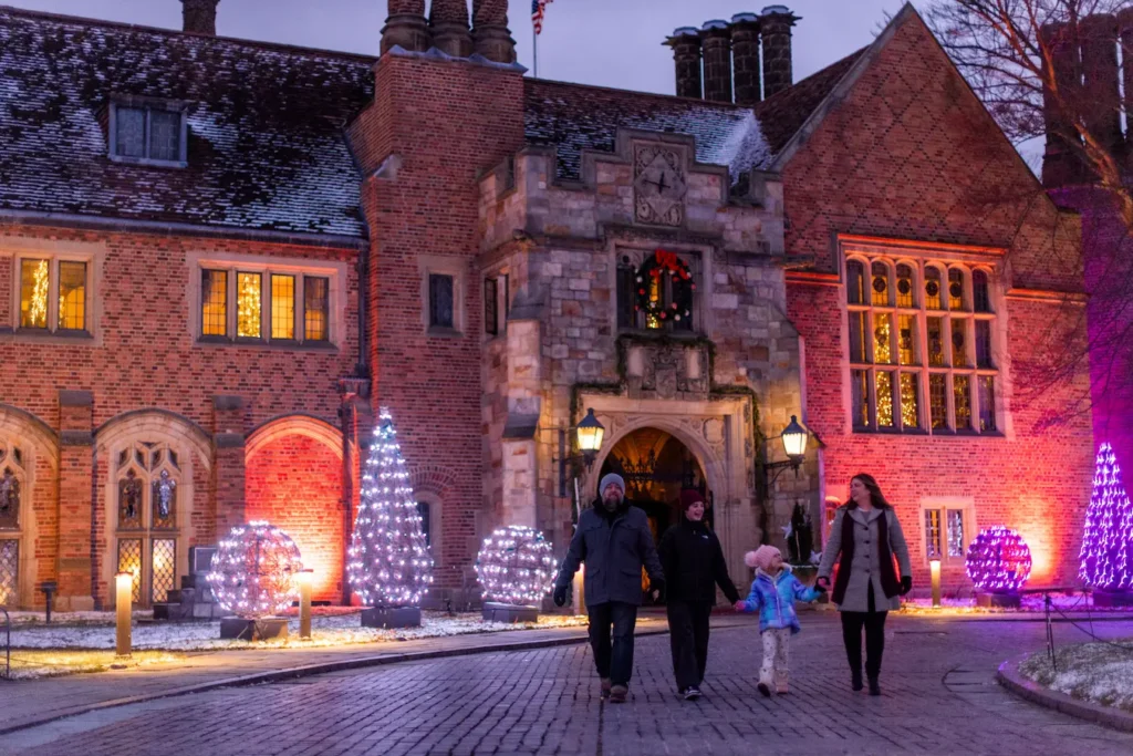 The Holidays at Meadow Brook feature Holiday Walk and Winter Wonder Lights.