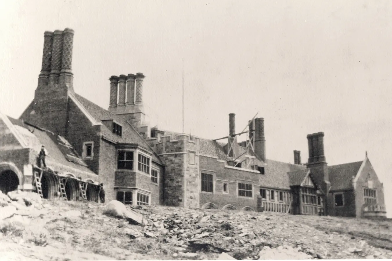 Meadow Brook Hall construction