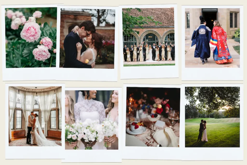 Collage of weddings at Meadow Brook photos