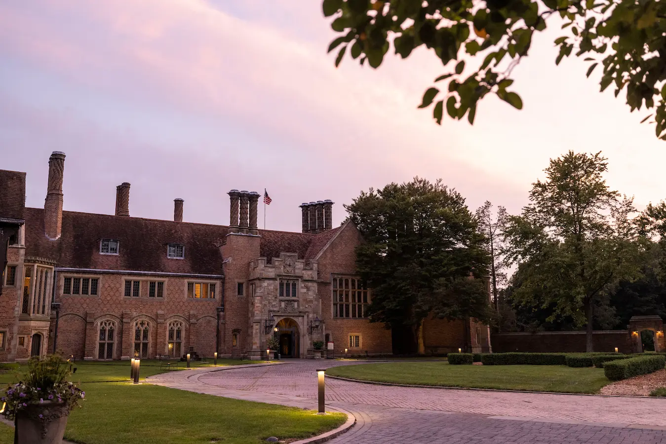 Sunset at Meadow Brook Hall